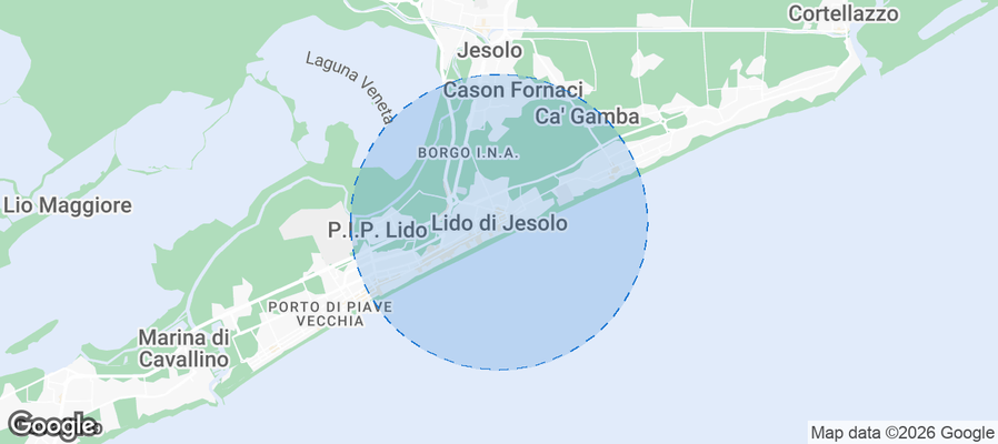 Lido di Iesolo Airbnb map